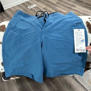 Blue Lululemon shorts
